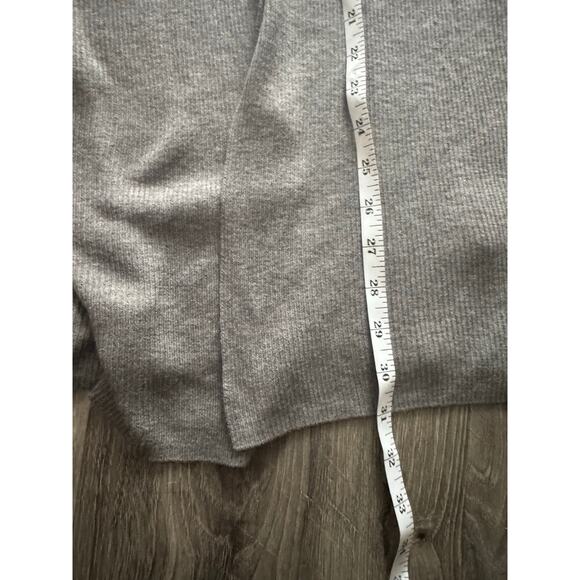 AllSaints Nomo Open Cardigan Gray Ribbed Lightweight Sweater Jacket Mens M - Picture 8 of 11